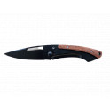 DEC01 - Couteau manche en métal noir / bois