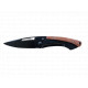 DEC01 - Couteau manche en métal noir / bois