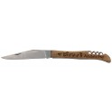 EM011 - Couteau manche en bois tire bouchon