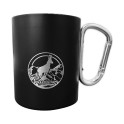 IN 3172 - Tasse inox avec mousqueton - finition mate