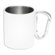 IN 3172 - Tasse inox avec mousqueton - finition mate