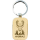 AP 718370 C - Porte clés rectangulaire bords arrondis